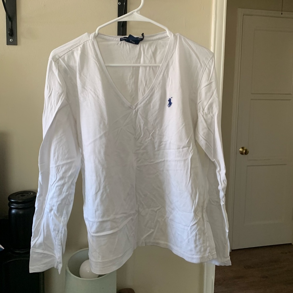 Ralph Lauren Long Sleeve White Top